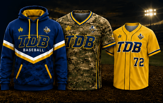 Texas Diamond Boyz hoodies and game jerseys